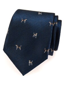Avantgard Kék nyakkendő barna kutya