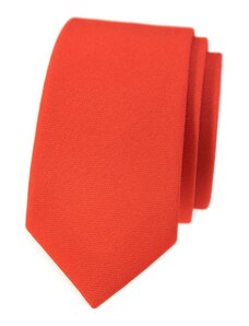 Avantgard Férfi keskeny nyakkendő matt narancssárga színben