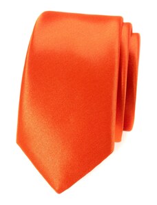 Avantgard Keskeny nyakkendő, mély narancs színű