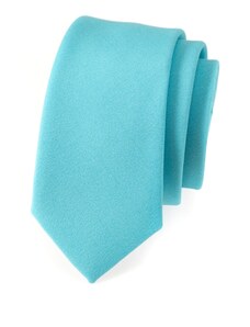 Avantgard Keskeny nyakkendő, türkiz szín matt