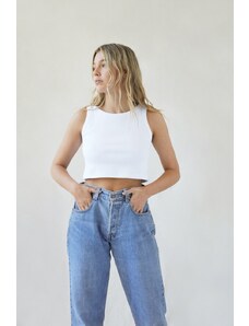 The Sept The Joanna | Crop Top - White