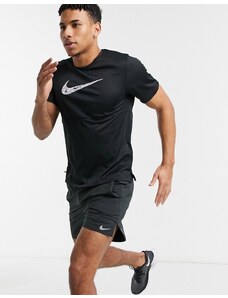 Nike Running Wild Run breathe t-shirt in black