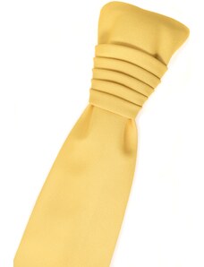Avantgard Sárga matt esküvői nyakkendő díszzsebkendővel