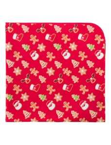 Avantgard Piros díszzsebkendő mintával karácsonyi mézeskalács