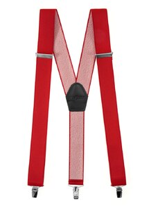 Avantgard Piros nadrágtartó Y-alakú 3-klip tartó