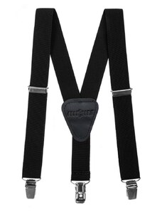 Avantgard Fekete fiú nadrágtartó Y-alakú 3-klip tartó
