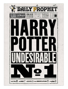 Minalima Poszter Daily Prophet Undesirable No.1 - Harry Potter