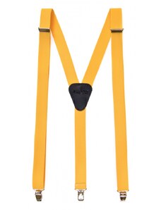 Avantgard Sárga színű nadrágtartó Y-alakú 3-klip tartó