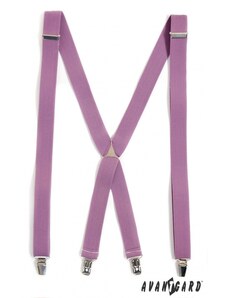 Avantgard Nadrágtartó lila színek X-alakú 3-klip tartó