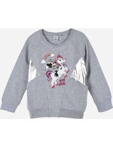 DISNEY Szürke lány pulóver felirattal - Minnie Mouse