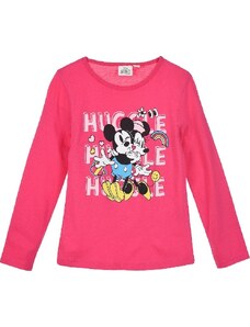 DISNEY Rózsaszín lány hosszú ujjú póló - Minnie Mouse