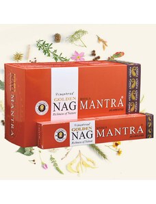 JAMMStore Golden Nag Mantra Indiai Füstölő (15gr)