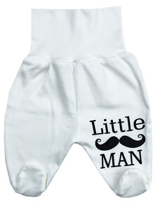 BABY´S WEAR Lábfejes pamut baba nadrág - Little Man