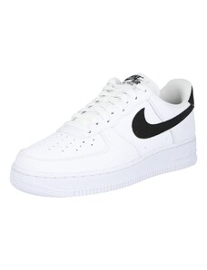 Nike Sportswear Rövid szárú sportcipők 'AIR FORCE 1 07' fekete / fehér