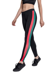 Urban Classics női Side Stripe leggings, fekete