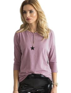 BASIC Sötétrózsaszín női póló RV-BZ-4661.59P-dark pink