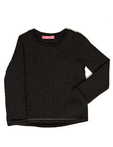 BASIC Lányka fekete pulóver csillagokkal TY-BL-7843.70-black