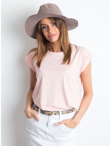 BASIC FEEL GOOD Világos rózsaszín női rövid ujjú póló RV-TS-4833.90P-világos rózsaszín