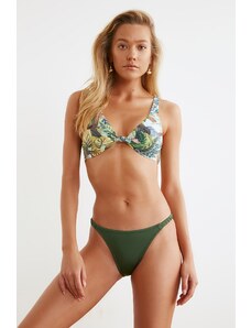 Trendyol zöld fodros bikini alsó