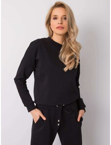 BASIC Fekete női pulóver nyitott háttal RV-BL-6119.04P-black