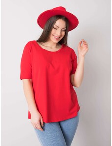 Piros női basic póló -RV-TS-6330.92P-red