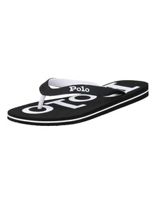 Polo Ralph Lauren Ujjelválasztó-pántos szandál 'Bolt' fekete / fehér