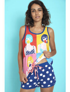 Santoro London - Női nyári pizsama - Pop Velikost: M