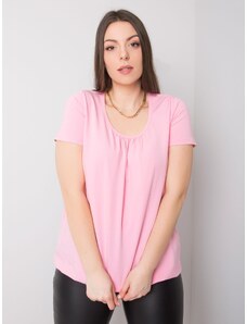 BASIC Női rózsaszín póló rövid ujjakkal RV-TS-6320.85P-pink