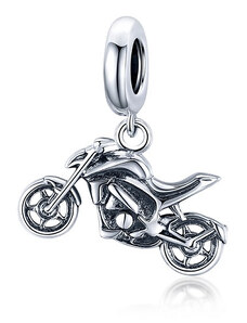 Ékszerkirály Ezüst charm, motorbicikli