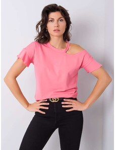 FANCY Rózsaszín női póló kivágással FA-BZ-6946.93P-pink