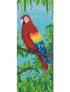 PIXELHOBBY Pixel szett 2 normál alaplappal, színekkel, papagáj (802050)
