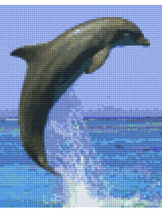 PIXELHOBBY Pixel szett 4 normál alaplappal, színekkel, delfin (804223)