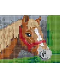 PIXELHOBBY Pixel szett 1 normál alaplappal, színekkel, ló (801360)