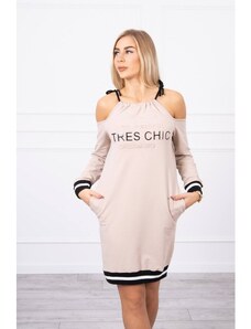 Kesi Dress Tres Chic MI62182 bézs