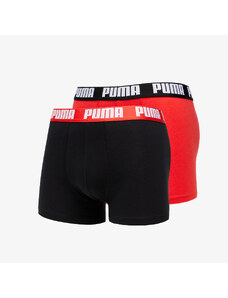 Boxeralsó Puma 2 Pack Basic Boxers Red/ Black
