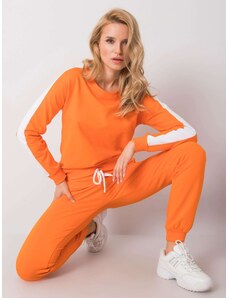 Fashionhunters RUE PARIS Orange női melegítő szett