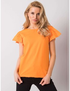 FANCY Narancssárga fodros női póló FA-BZ-7041.19-orange