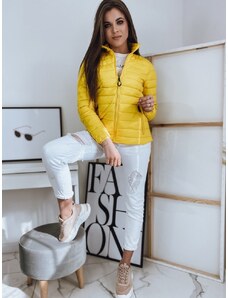 Stock Női könnyű sárga steppelt kabát VTY1742