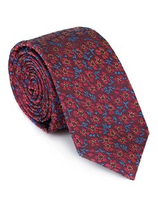 Mintás selyem nyakkendő Wittchen, piros kék, selyem