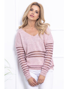 Glara Airy sweater with mesh inserts