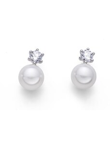 Fülbevaló Swarovski kristályokkal Oliver Weber Focus RH CZ white pearl