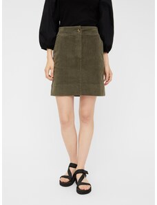 Khaki Corduroy Skirt Pieces - Women