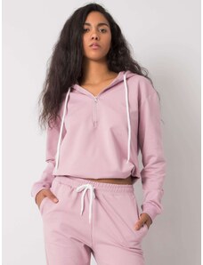 BASIC Rózsaszín női kapucnis pulóver D10043O02713A-pink