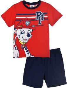 PAW PATROL Piros-kék fiús pizsama - Mancs Őrjárat Marshall