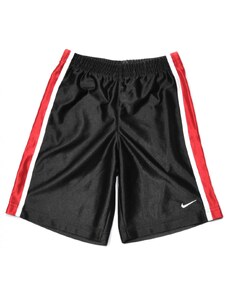Fiú nadrág, rövid, fekete, oldalt fehér, piros csíkos, dereka gumírozott, 7 éves méret, Nike