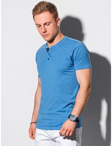 Ombre Clothing Férfi alap Reinhold póló kék S1390