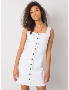 BASIC Fehér női ruha gombokkal LK-SK-508246.13P-white