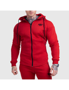 Cipzáros fitness pulóver Iron Aesthetics Round, piros