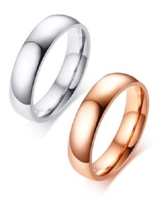 Ékszerkirály Férfi karikagyűrű, rozsdamentes acél, ezüst színű, 8-as méret