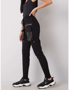 Fashionhunters Rachel's Black Sweatpants